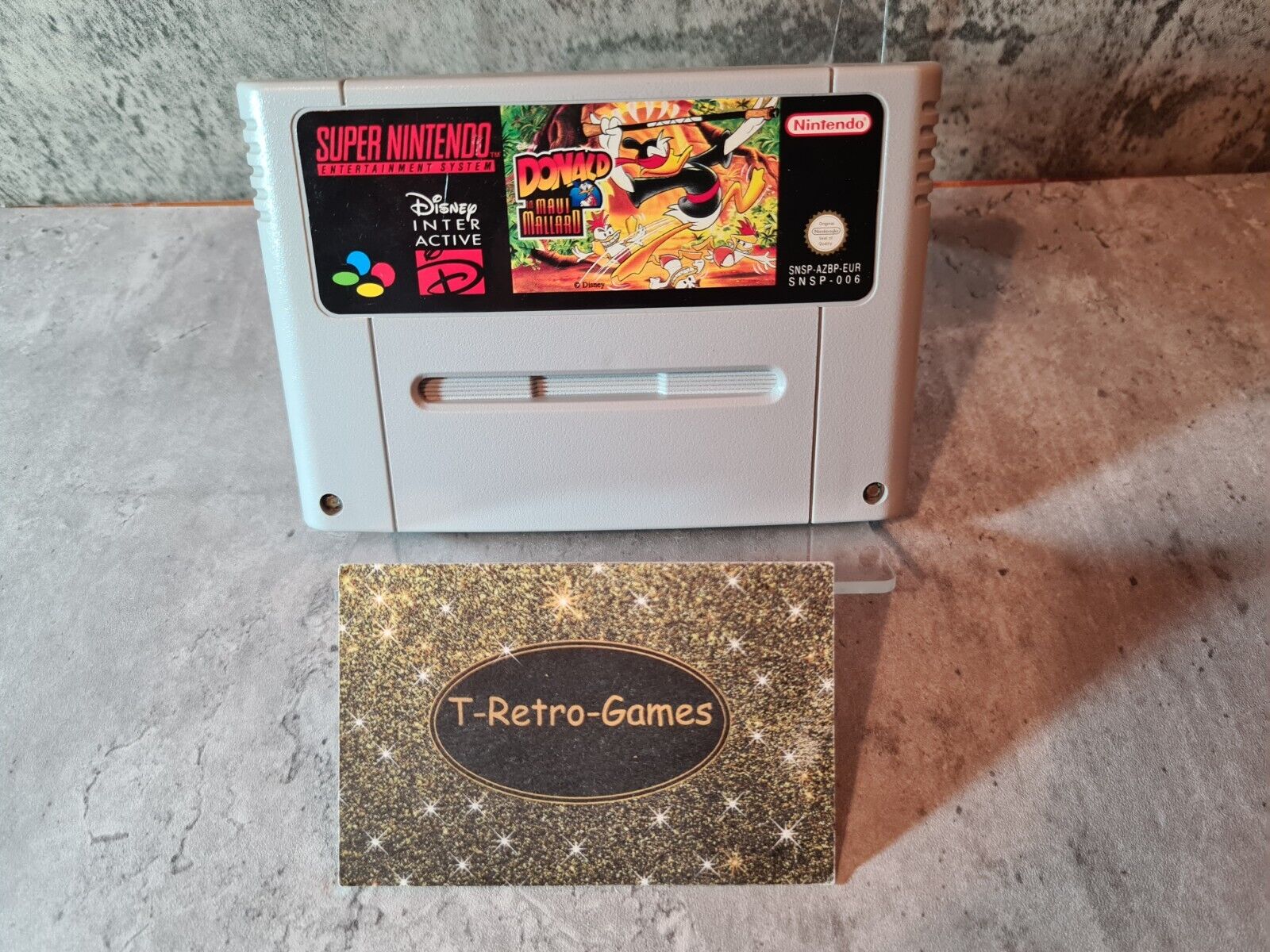 SNES Super Nintendo Donald in Maui Mallard Modul EUR - T-Retro-Games 