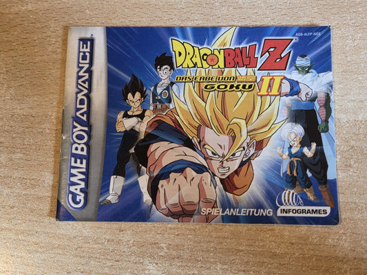 Nintendo Game Boy Advance DragonBall Z Das Erbe von Goku II Spielanleitung NOE
