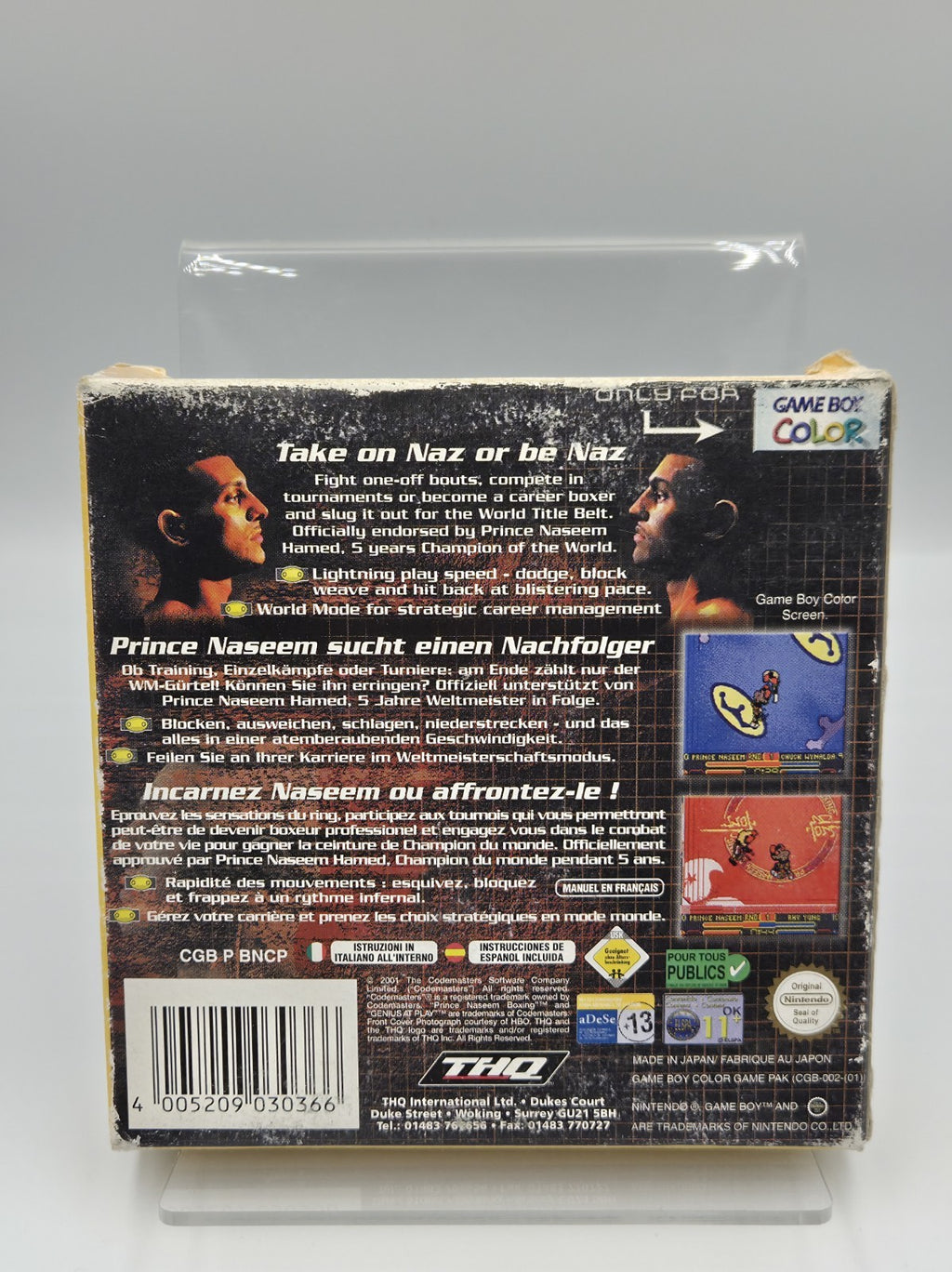 Nintendo Game Boy Color Prince Naseem Boxing mit OVP und Anleitung EUR