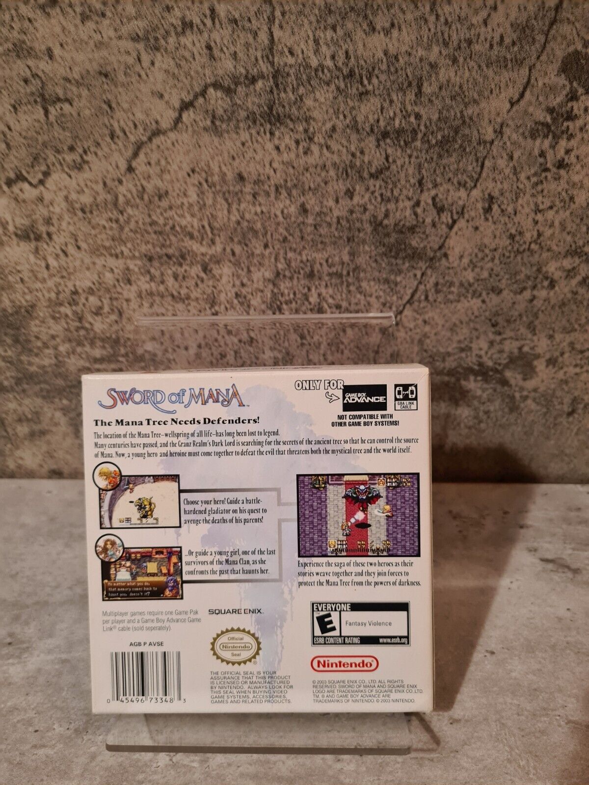 Gameboy Advance Sword of Mana USA Leer OVP Empty Box - T-Retro-Games 