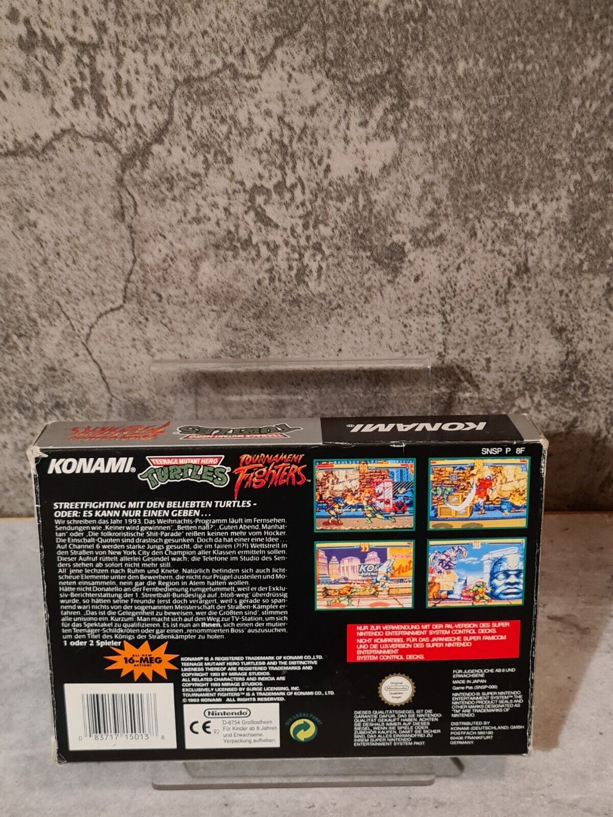 SNES Super Nintendo Turtles Tournament Fighters mit OVP und Anleitung NOE - T-Retro-Games 