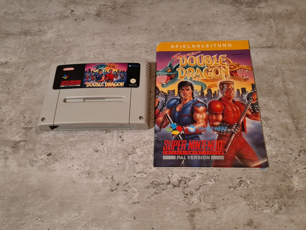 SNES Super Nintendo Super Double Dragon mit OVP und Anleitung FRG - T-Retro-Games 