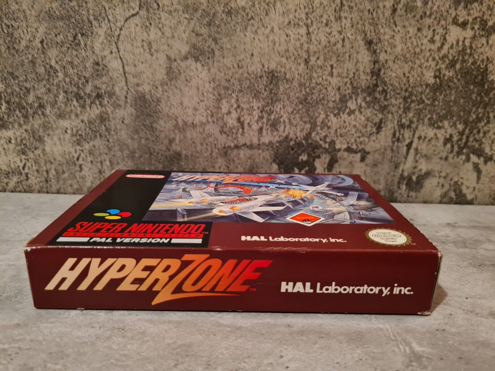 SNES Super Nintendo HyperZone mit OVP und Anleitung NOE - T-Retro-Games 