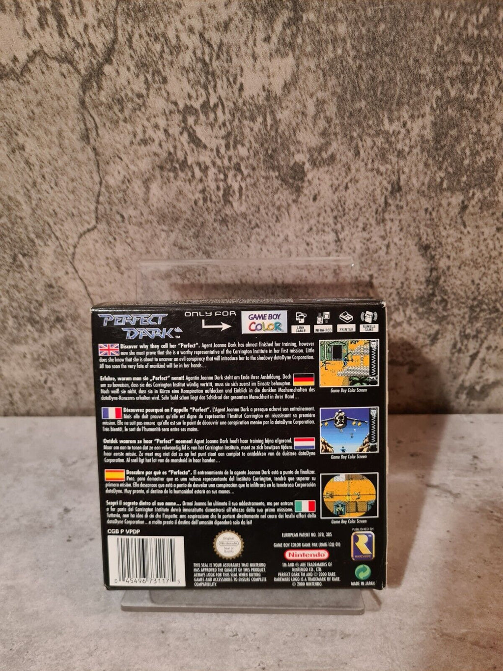 Gameboy Color Perfect Dark mit OVP und Anleitung EUR - T-Retro-Games 