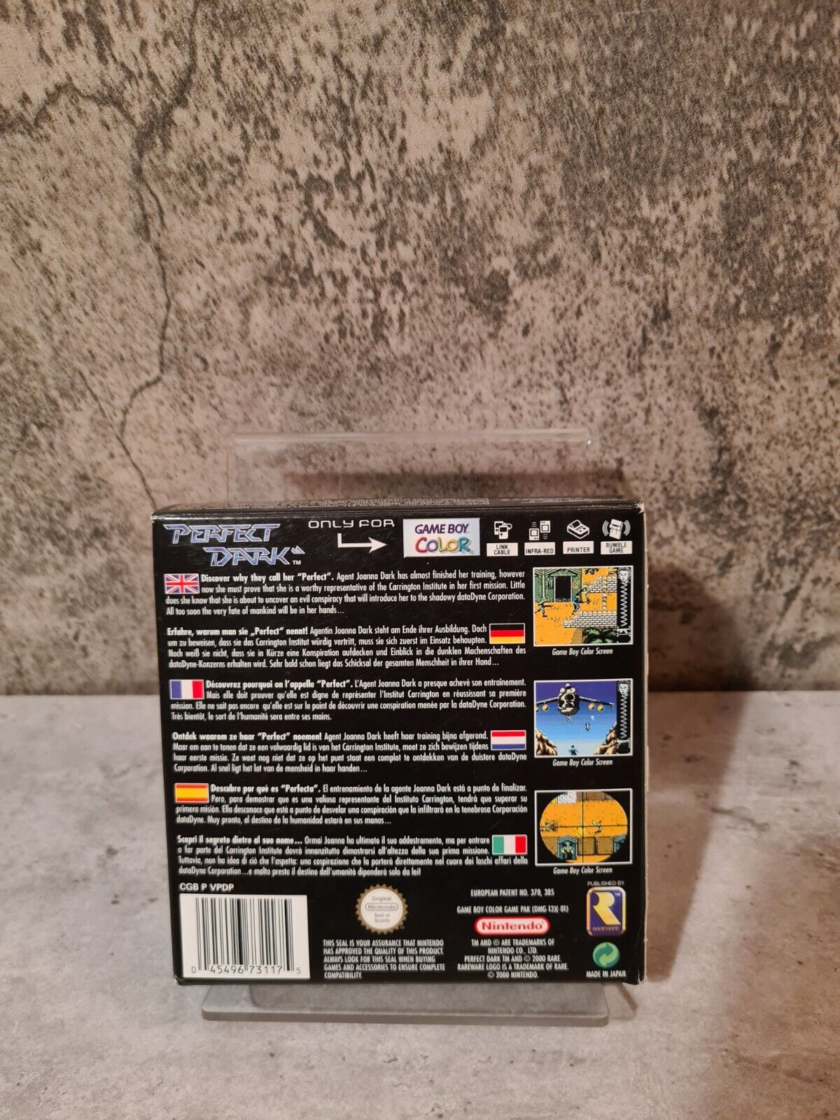 Gameboy Color Perfect Dark mit OVP und Anleitung EUR - T-Retro-Games 