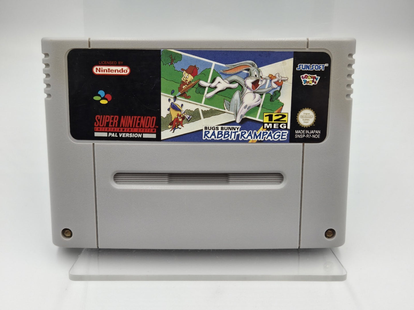 SNES Super Nintendo Bugs Bunny Rabbit Rampage Modul NOE