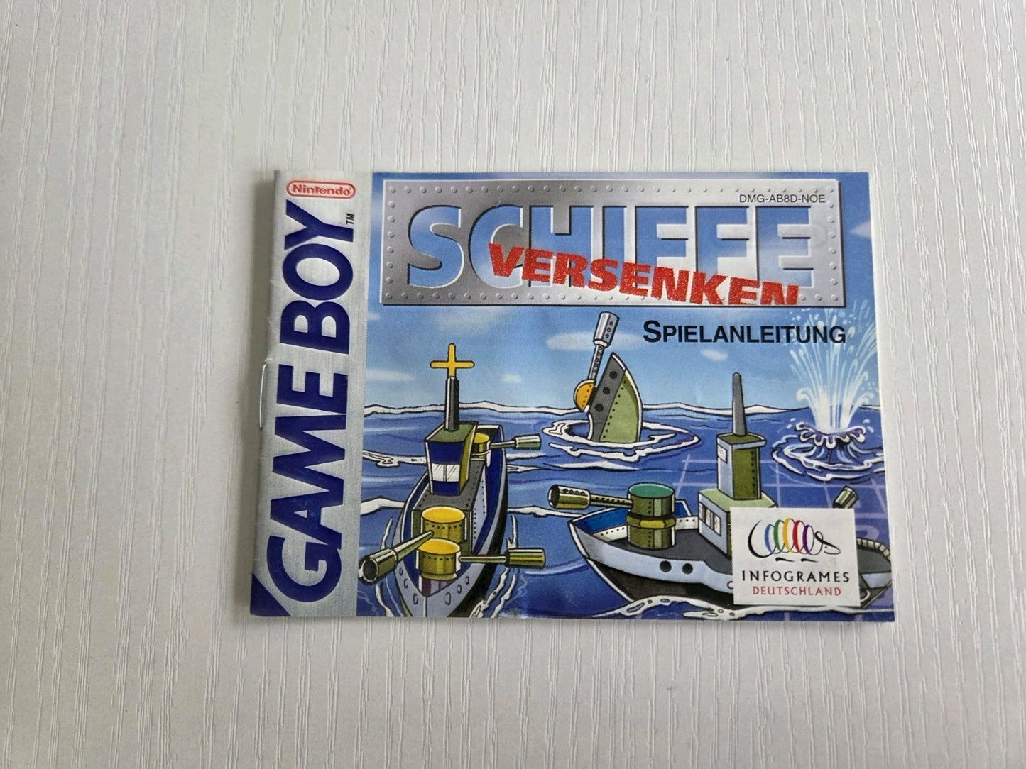 Game Boy Classic Schiffe Versenken Spielanleitung Instruction Booklet NOE