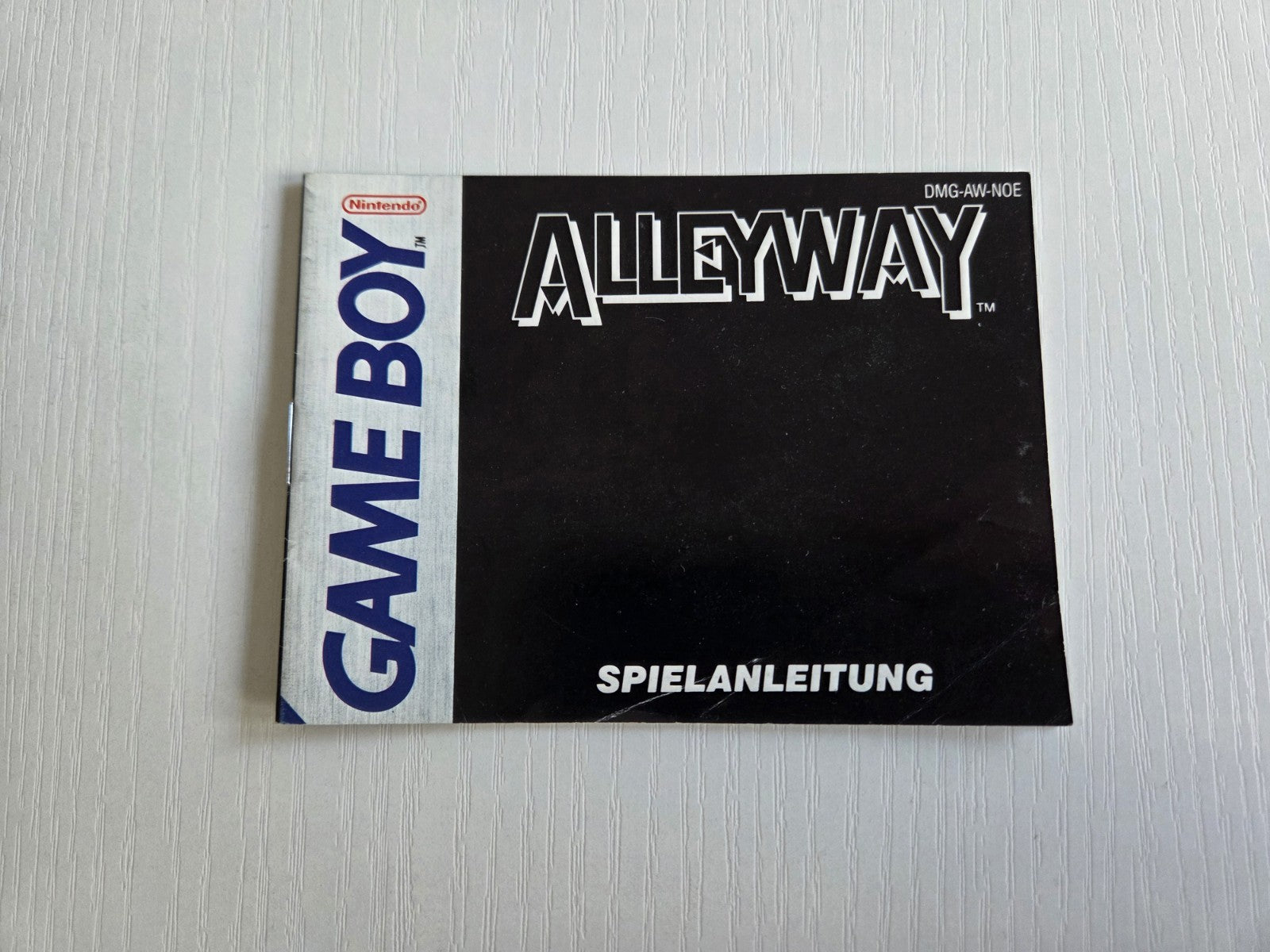 Nintendo Game Boy Classic Alleyway Spielanleitung Instruction Booklet NOE