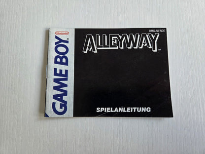 Nintendo Game Boy Classic Alleyway Spielanleitung Instruction Booklet NOE