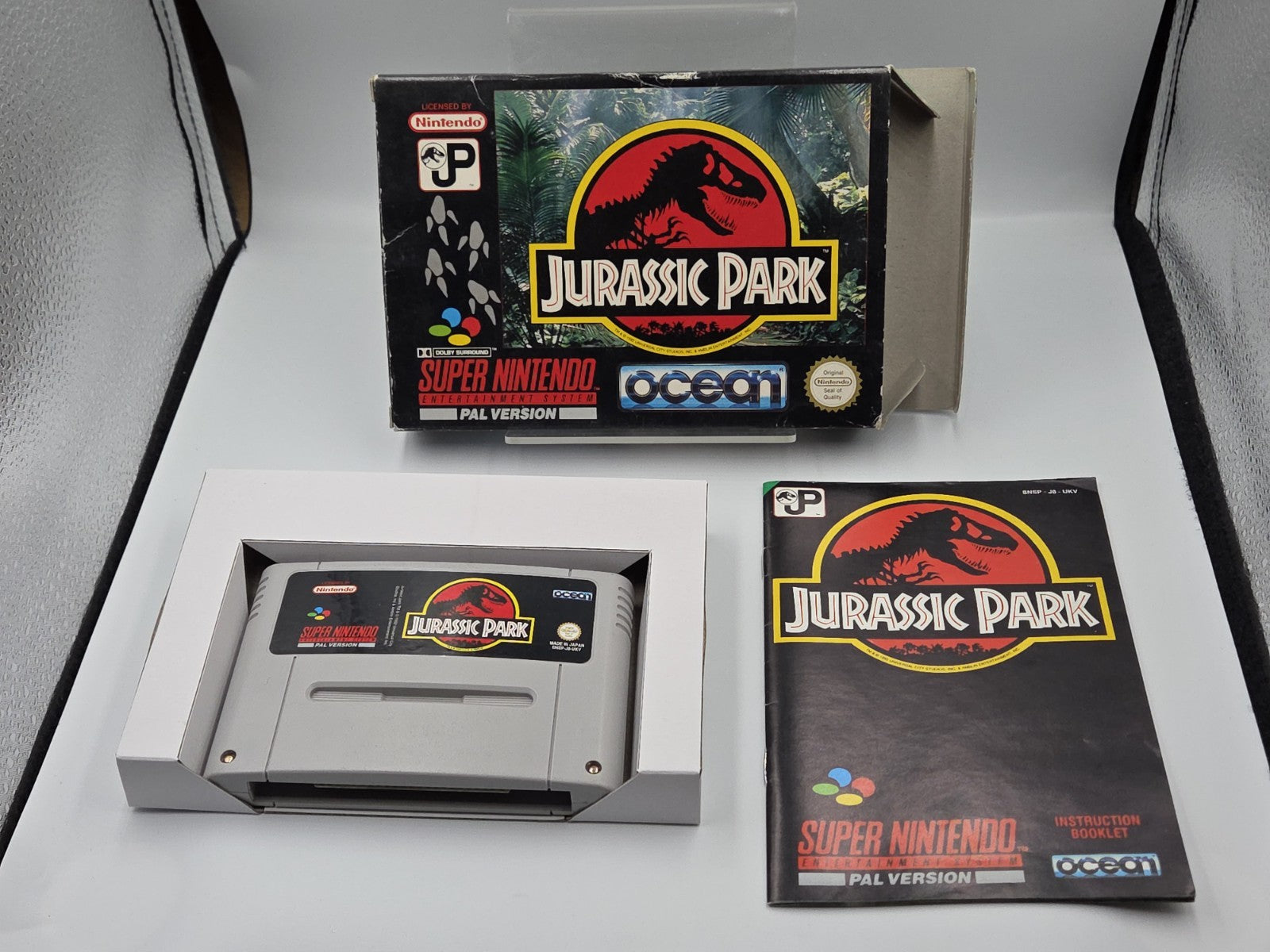 SNES Super Nintendo Spiel Jurassic Park mit OVP und Anleitung UKV