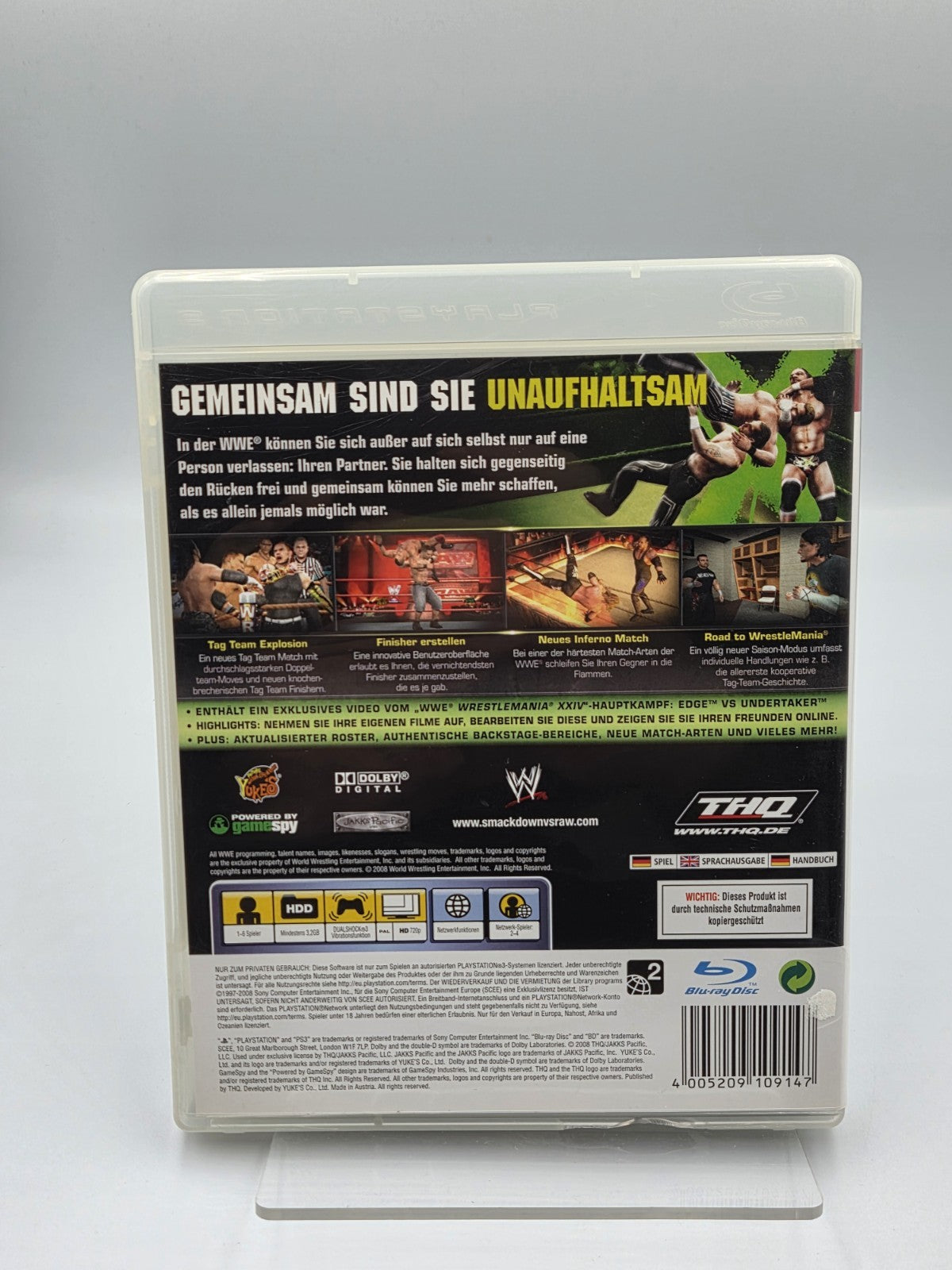 PS3 Playstation 3 WWF Smackdown vs Raw 2009 mit OVP und Anleitung Deutsch