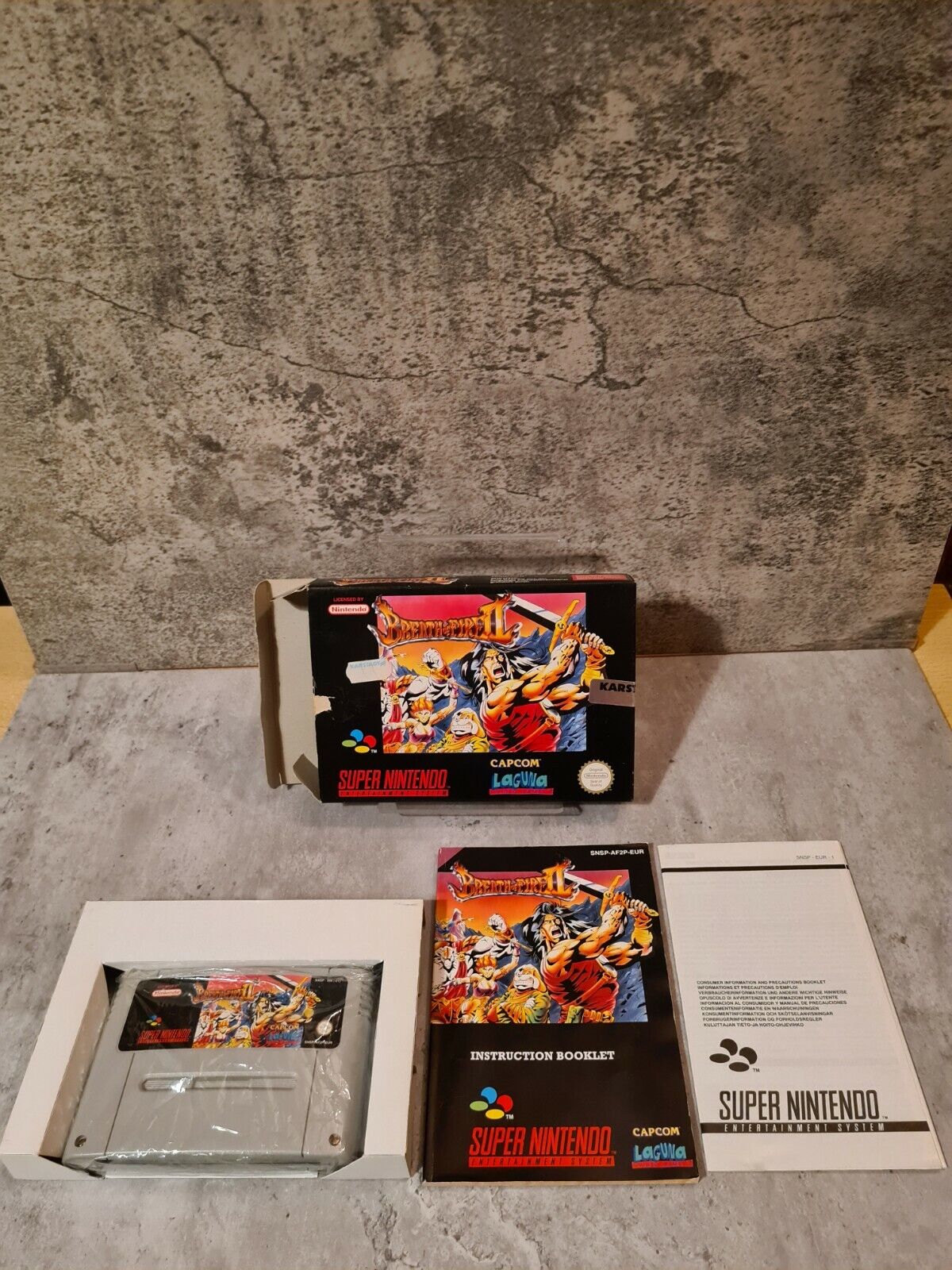 SNES Super Nintendo Breath of Fire II mit OVP und Anleitung EUR - T-Retro-Games 