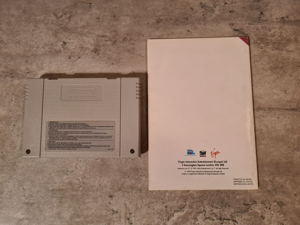 SNES Super Nintendo Earthworm Jim 2 mit OVP und Anleitung EUR - T-Retro-Games 