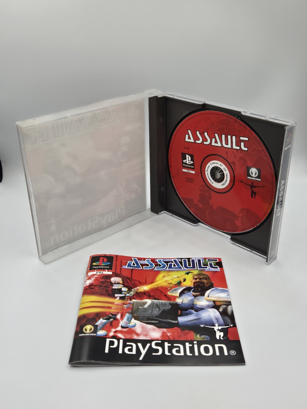 PS1 Playstation 1 Spiel Assault mit OVP und Anleitung Deutsch