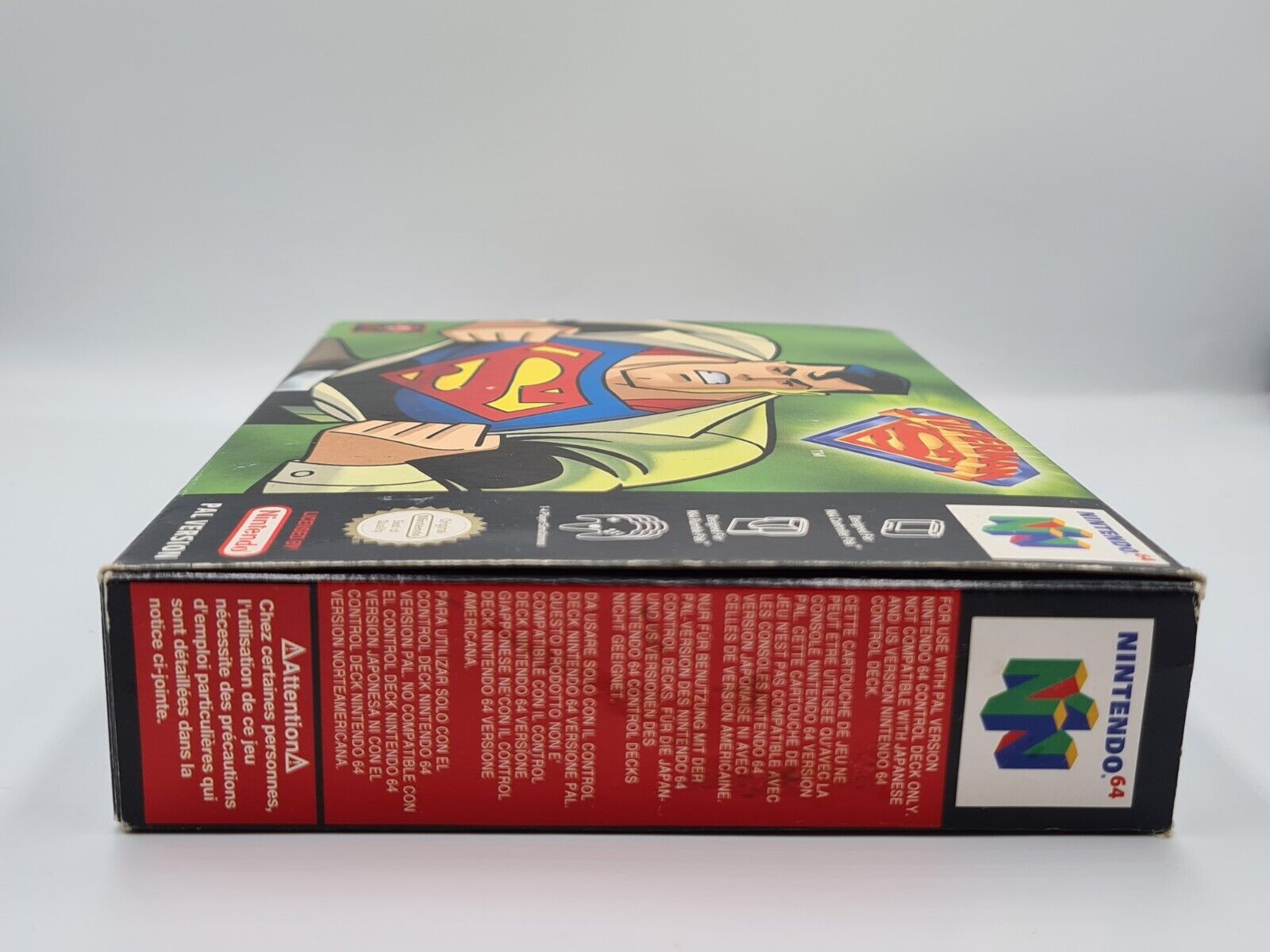 N64 Nintendo 64 Superman mit OVP und Anleitung + Poster EUR - T-Retro-Games 