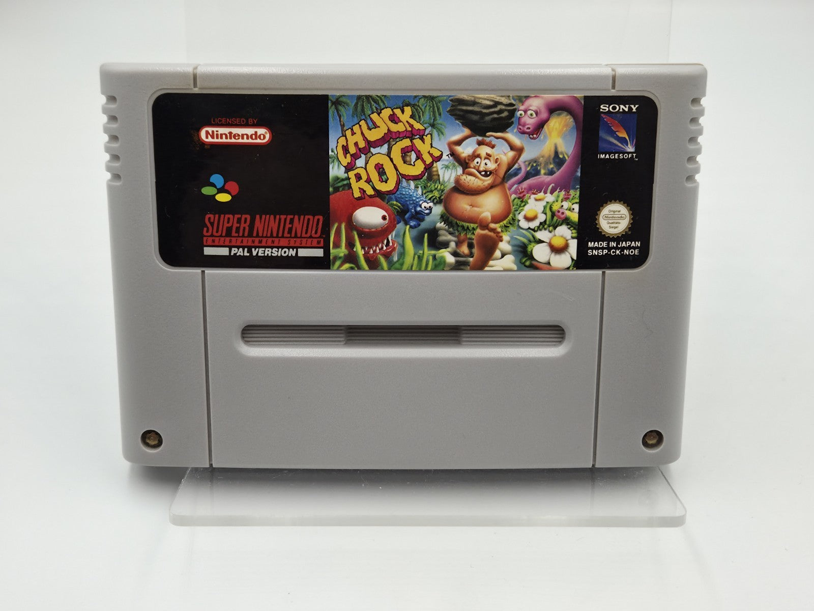 SNES Super Nintendo Chuck Rock Modul NOE