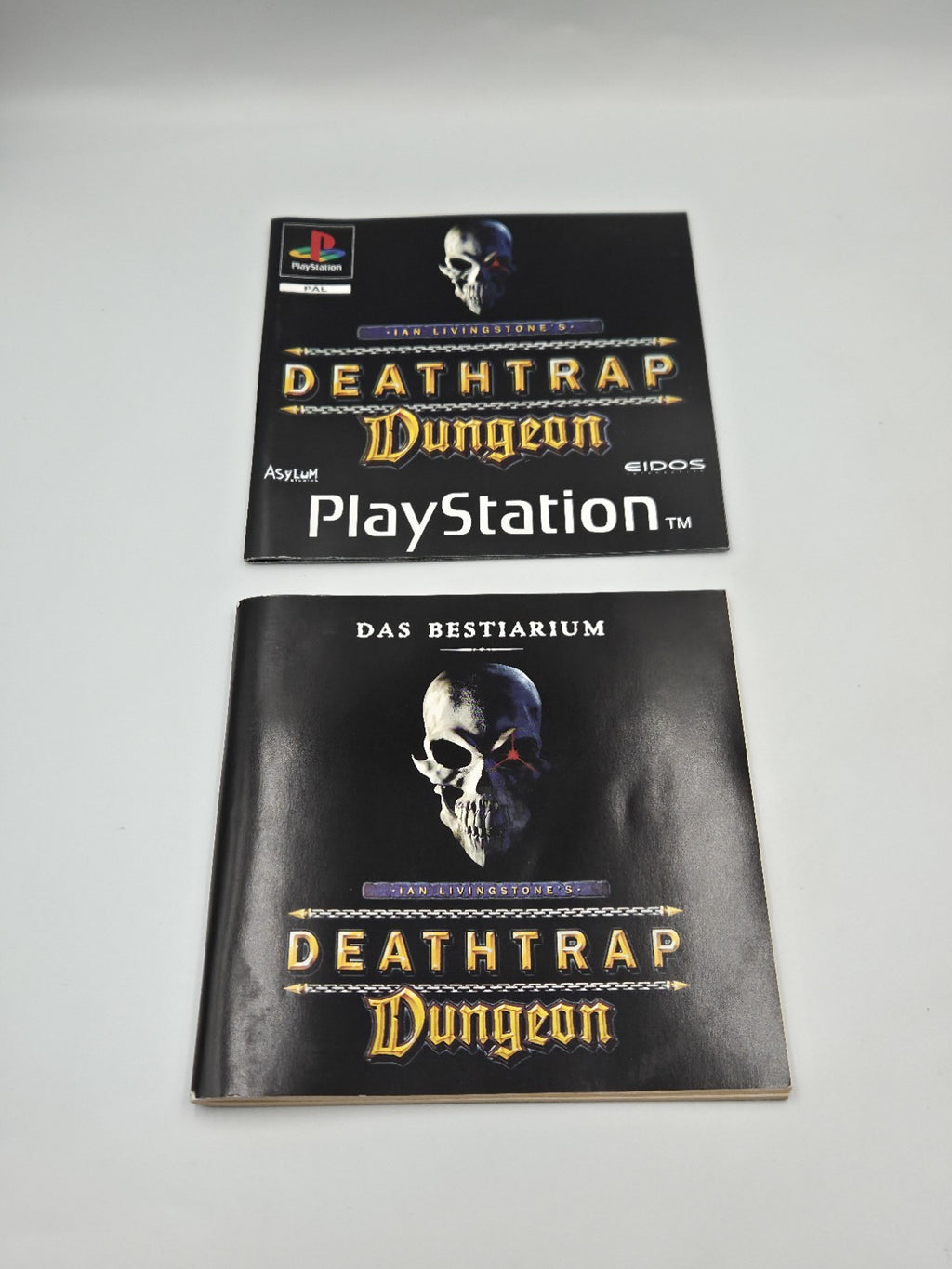 PS1 Playstation 1 Spiel Deathtrap Dungeon mit OVP + Anleitung + Beiheft Deutsch