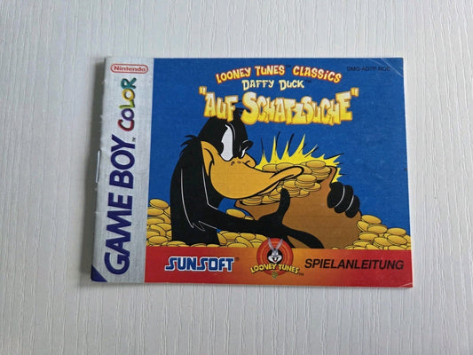 Game Boy Color Spielanleitung Looney Tunes Daffy Duck auf Schatzsuche NOE