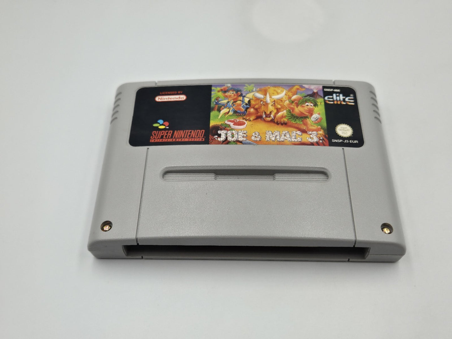 SNES Super Nintendo Spiel Joe & Mac 3 mit OVP und Anleitung EUR