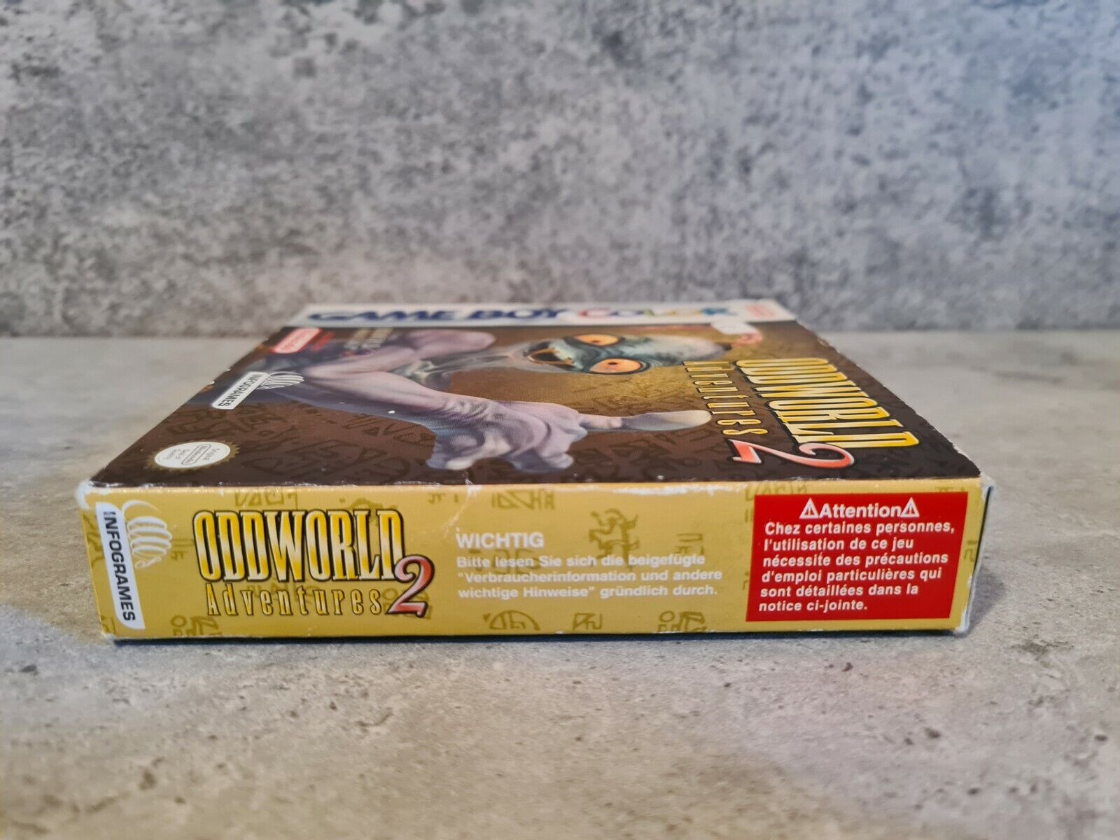 Nintendo Game Boy Color Oddworld Adventures 2 mit OVP und Anleitung EUR - T-Retro-Games 