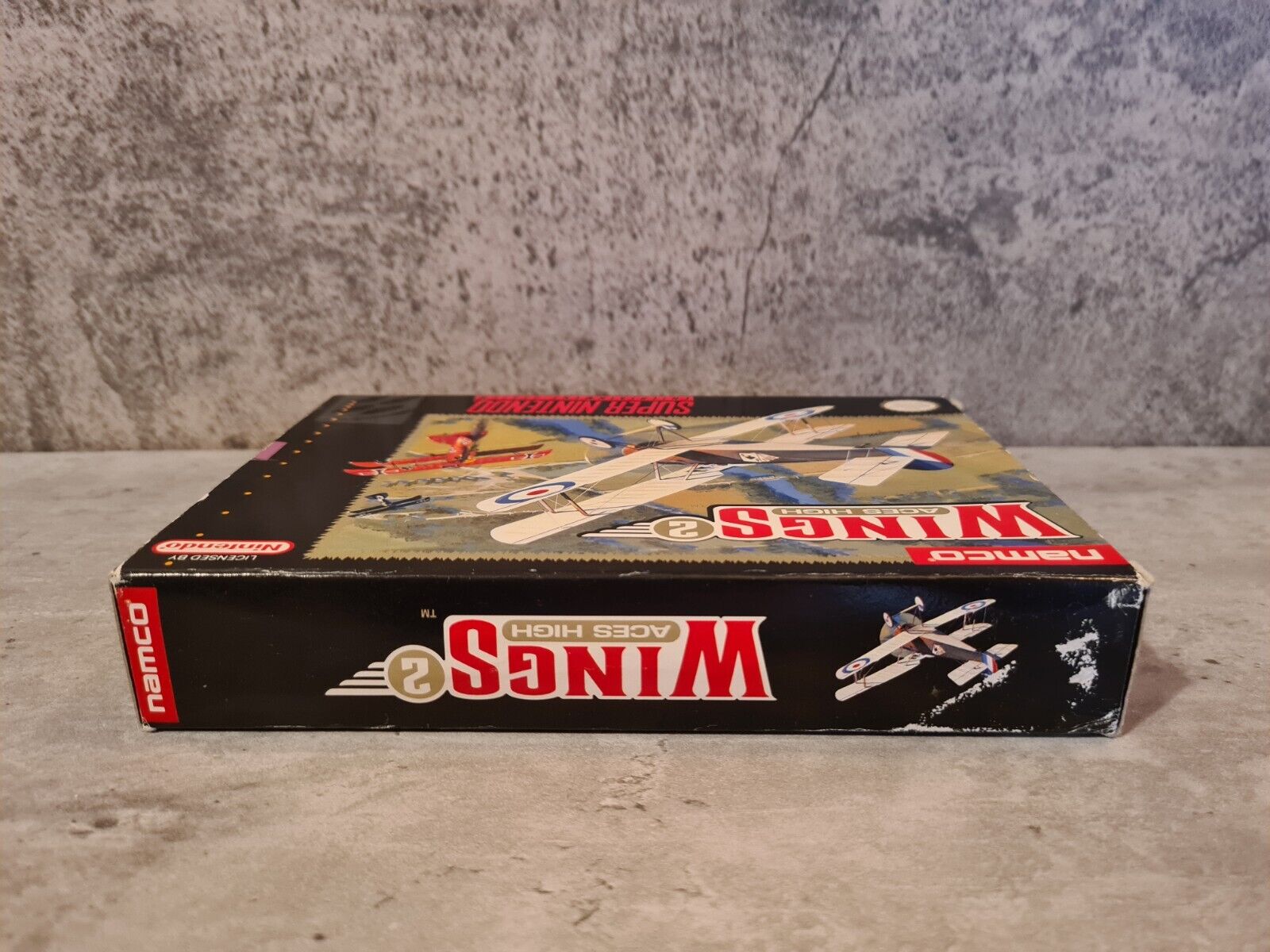 SNES Super Nintendo Wings 2 - Aces High mit OVP und Anleitung NTSC USA - T-Retro-Games 