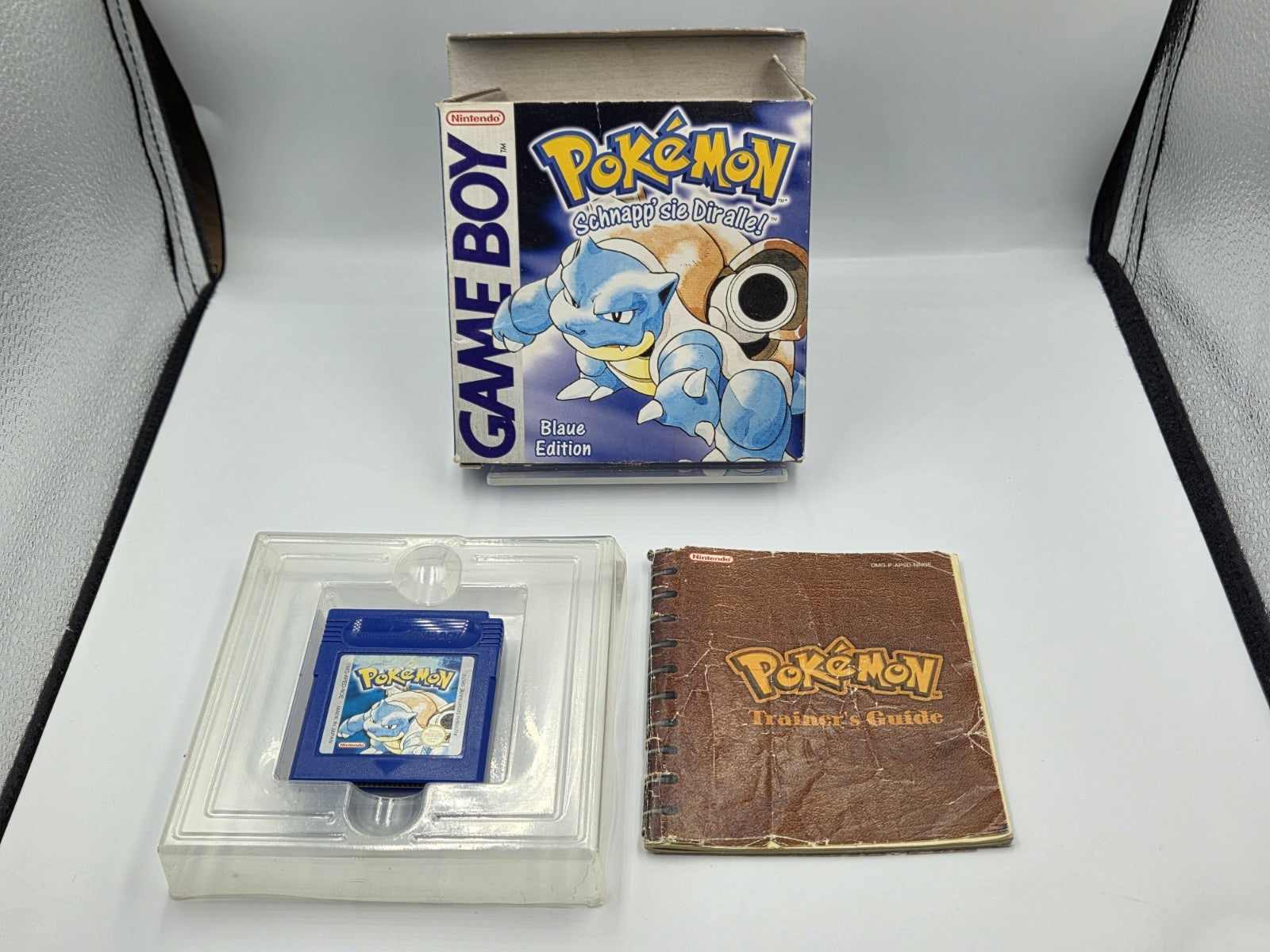 Nintendo Game Boy Classic Pokemon Blaue Edition mit OVP und Anleitung NOE