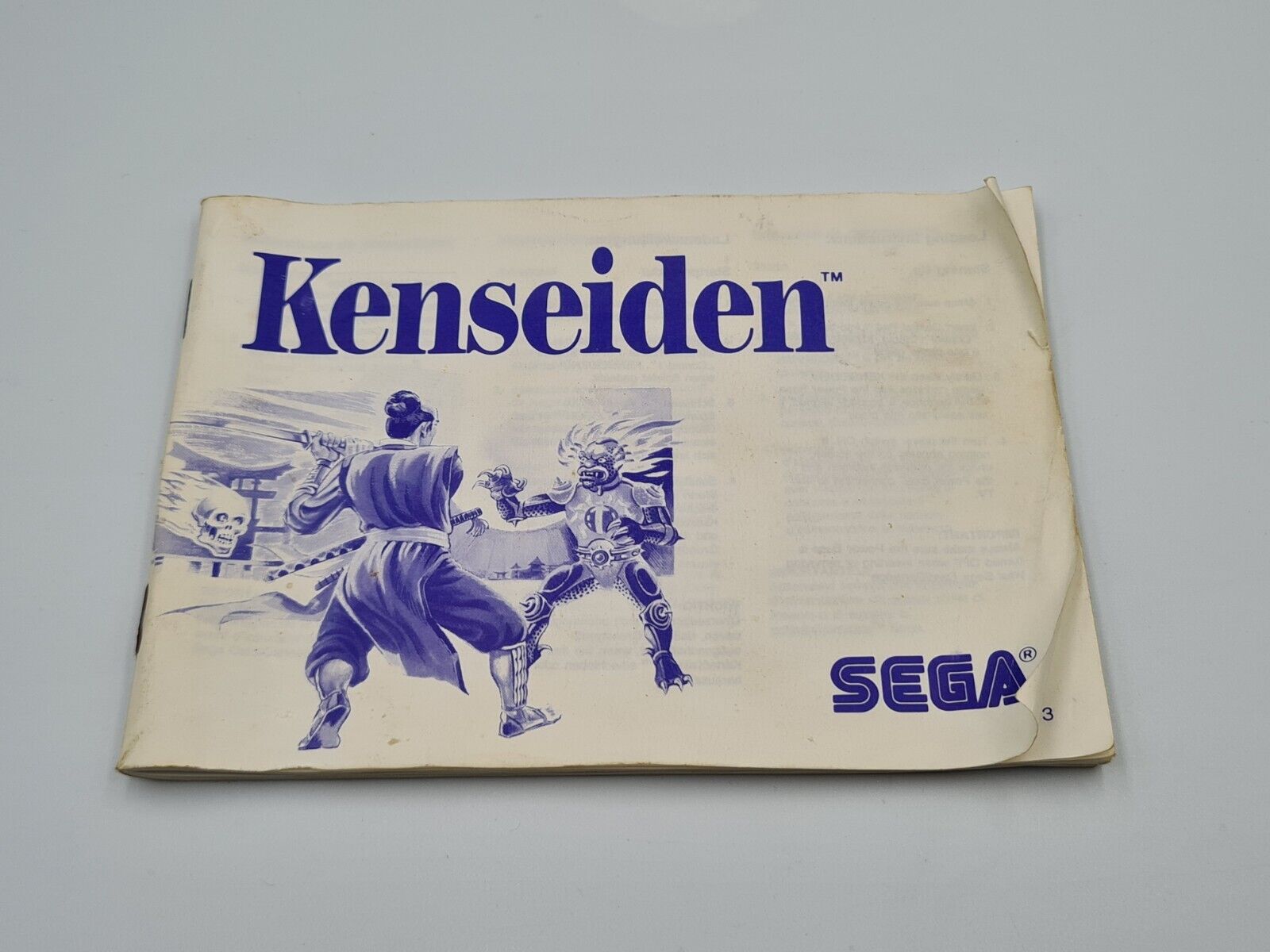 Sega Master System Kenseiden mit OVP und Anleitung Multi Language - T-Retro-Games 