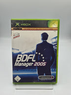 XBOX Spiel BDFL Manager 2005 mit OVP und Anleitung Deutsch