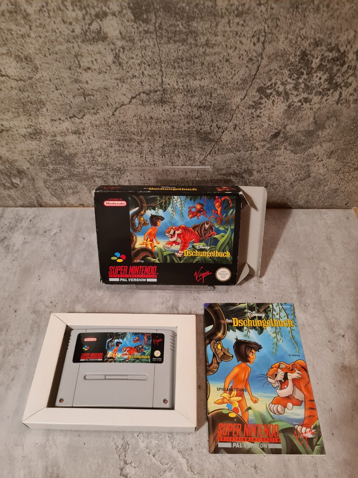 SNES Super Nintendo Disney Das Dschungelbuch mit OVP und Anleitung NOE