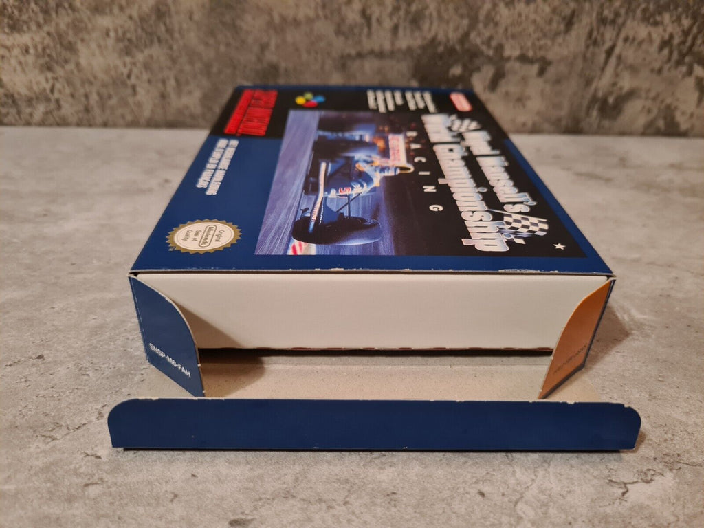 SNES Super Nintendo Nigel Mansell's World Championship mit OVP und Anleitung FAH - T-Retro-Games 