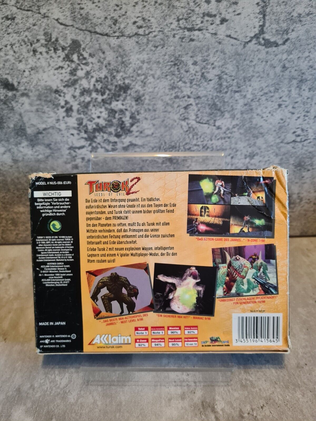 N64 Nintendo 64 Turok 2 : Seeds of Evil mit OVP und Anleitung NOE - T-Retro-Games 