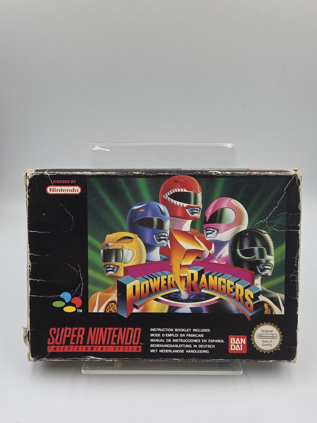 SNES Super Nintendo Power Rangers Leer OVP Empty Box EUR