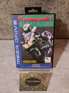Sega Mega Drive Spiel Kawasaki Superbikes mit OVP und Anleitung Multi Language - T-Retro-Games 