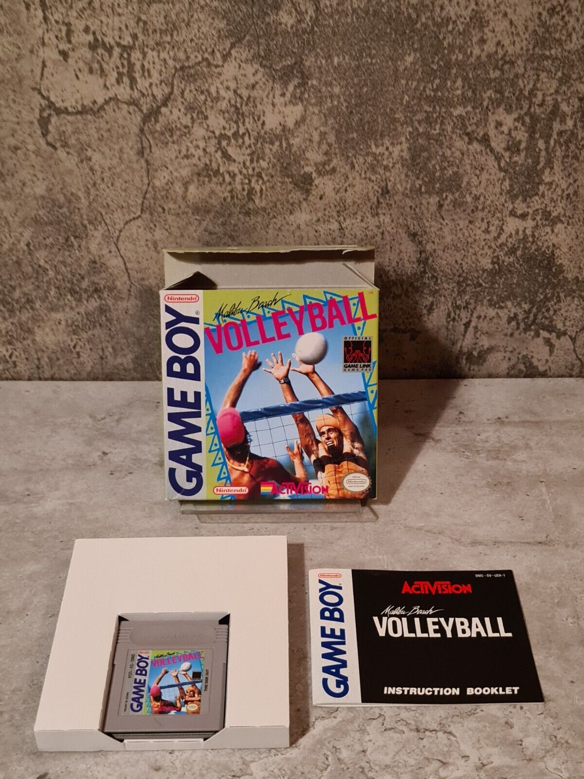 Nintendo Game Boy Classic Malibu Beach Volleyball mit OVP und Anleitung USA - T-Retro-Games 