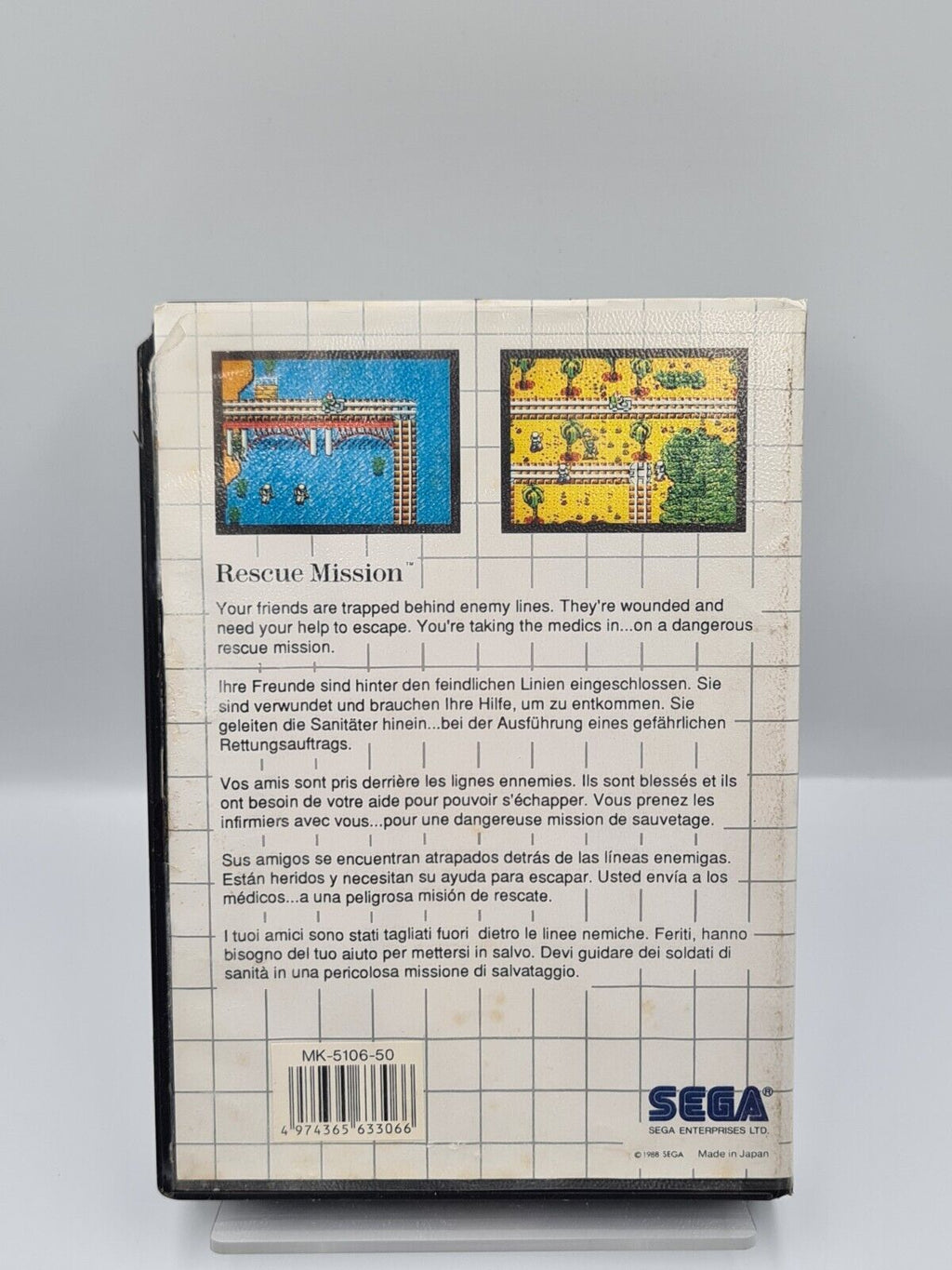 Sega Master System Rescue Mission mit OVP Multi Language - T-Retro-Games 