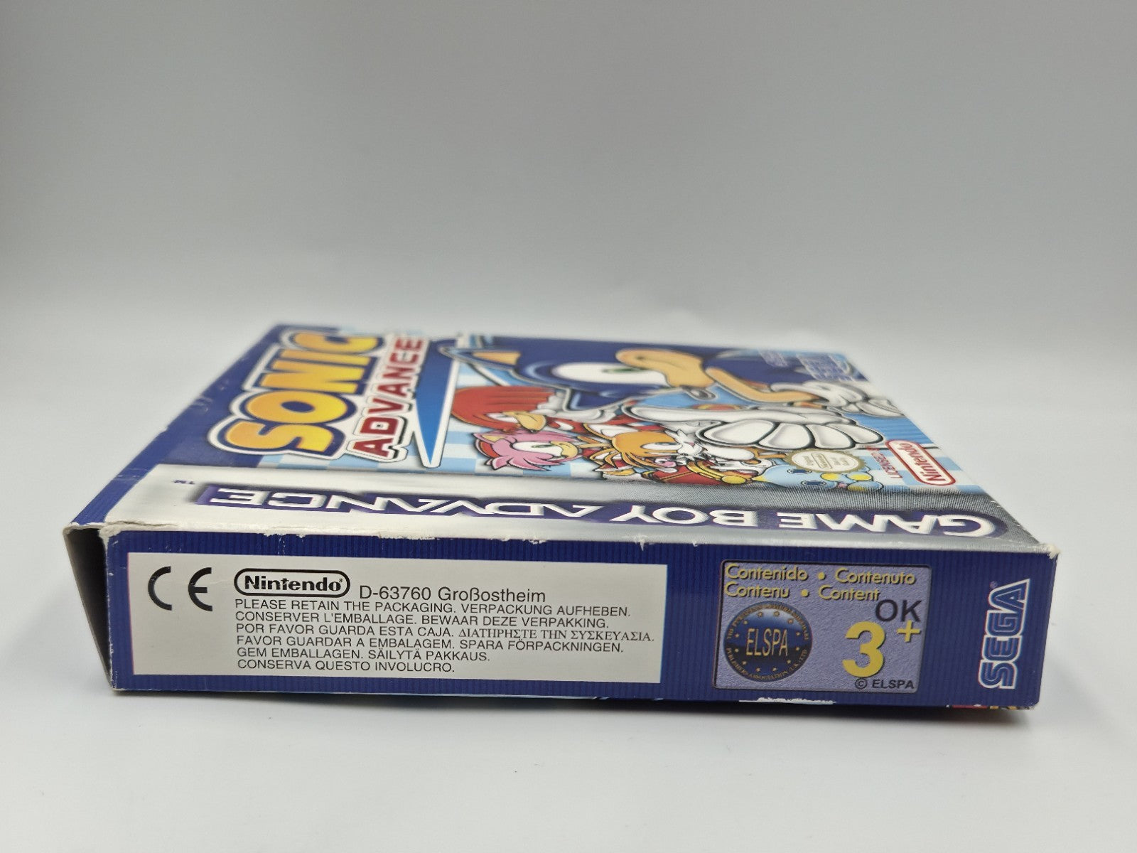 Nintendo Game Boy Advance Spiel Sonic Advance mit OVP und Anleitung HOL