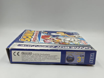 Nintendo Game Boy Advance Spiel Sonic Advance mit OVP und Anleitung HOL
