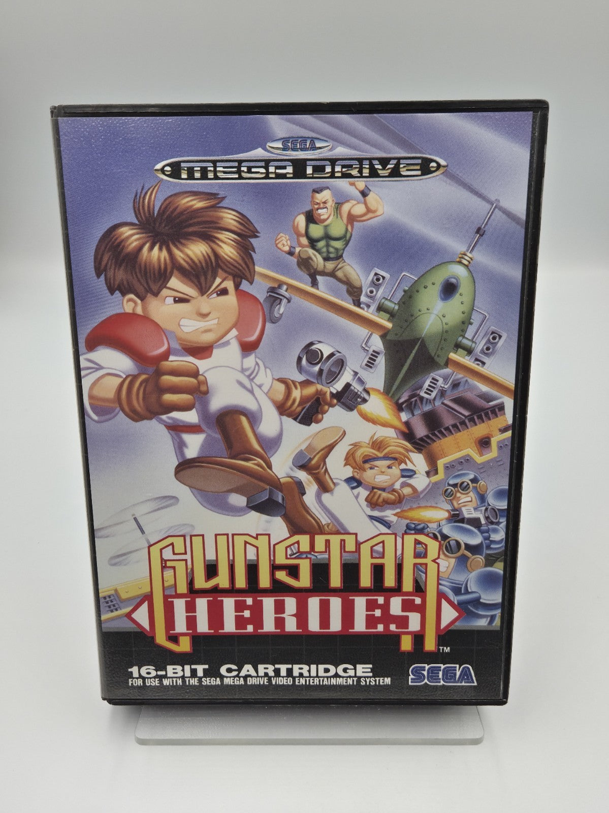 Sega Mega Drive Spiel Gunstar Heroes mit OVP und Anleitung Multi Language 
