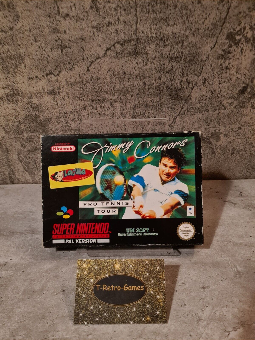 SNES Jimmy Connors Pro Tennis Tour mit OVP und Anleitung NOE - T-Retro-Games 
