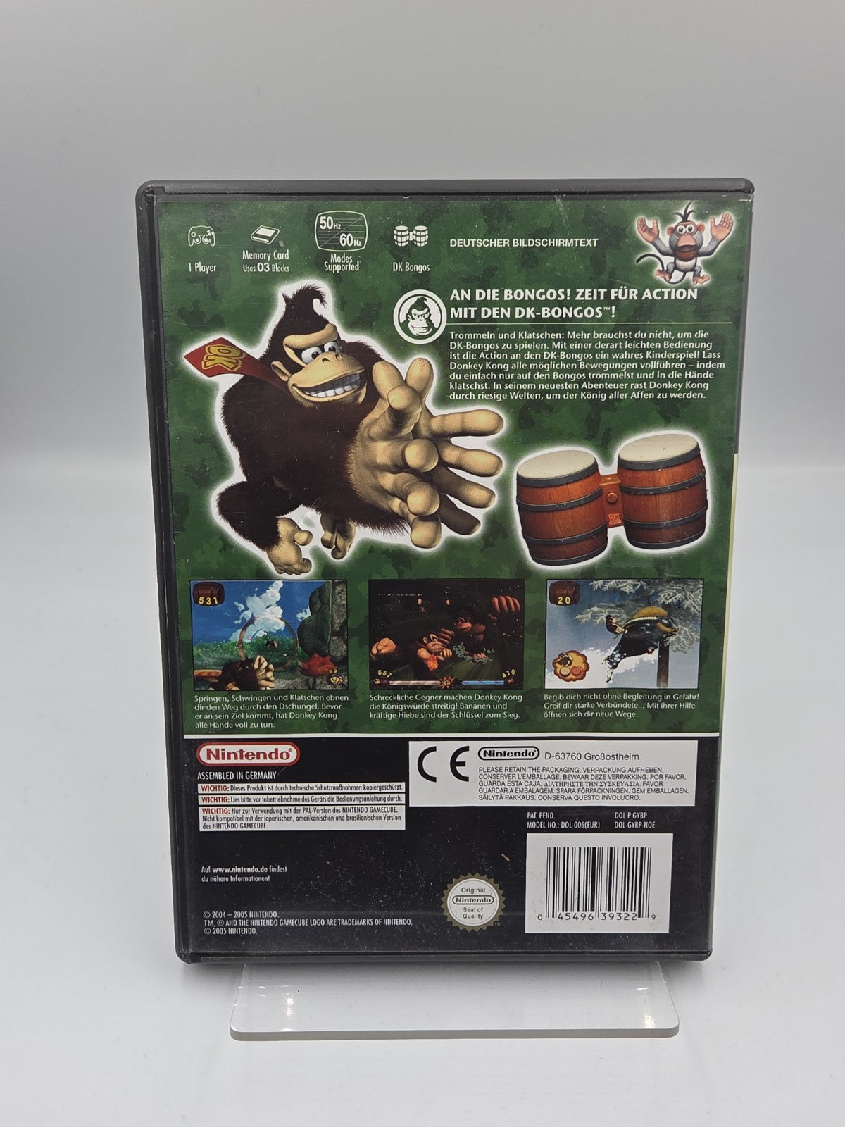 Nintendo GameCube Spiel Donkey Kong Jungle Beat mit OVP und Anleitung NOE