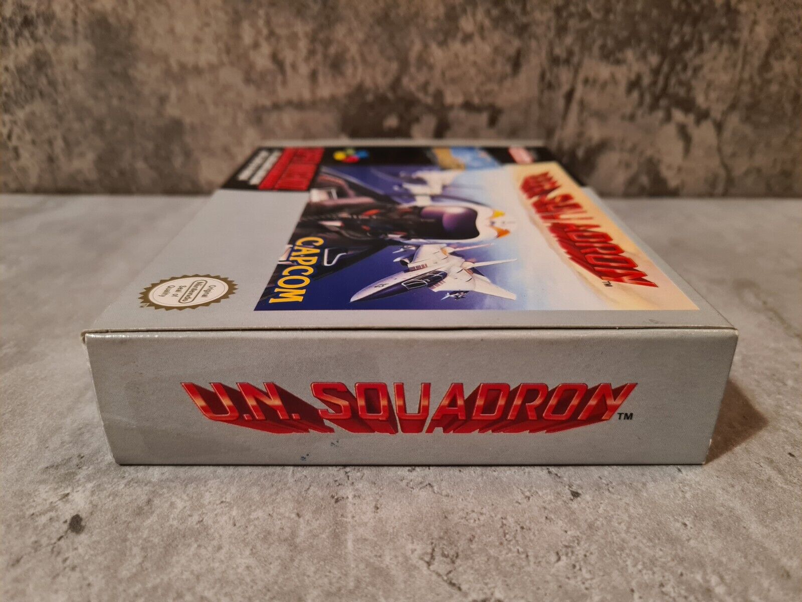 SNES Super Nintendo UN Squadron mit OVP und Anleitung FAH - T-Retro-Games 
