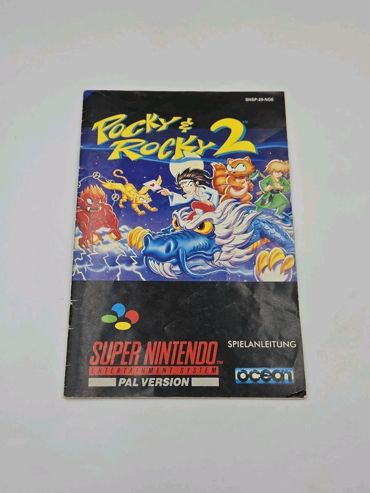 SNES Super Nintendo Pocky & Rocky 2 mit OVP und Anleitung NOE