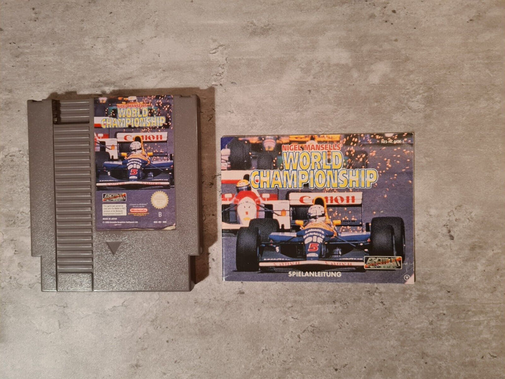 Nintendo NES Nigel Mansell's World Championship mit OVP und Anleitung NOE - T-Retro-Games 