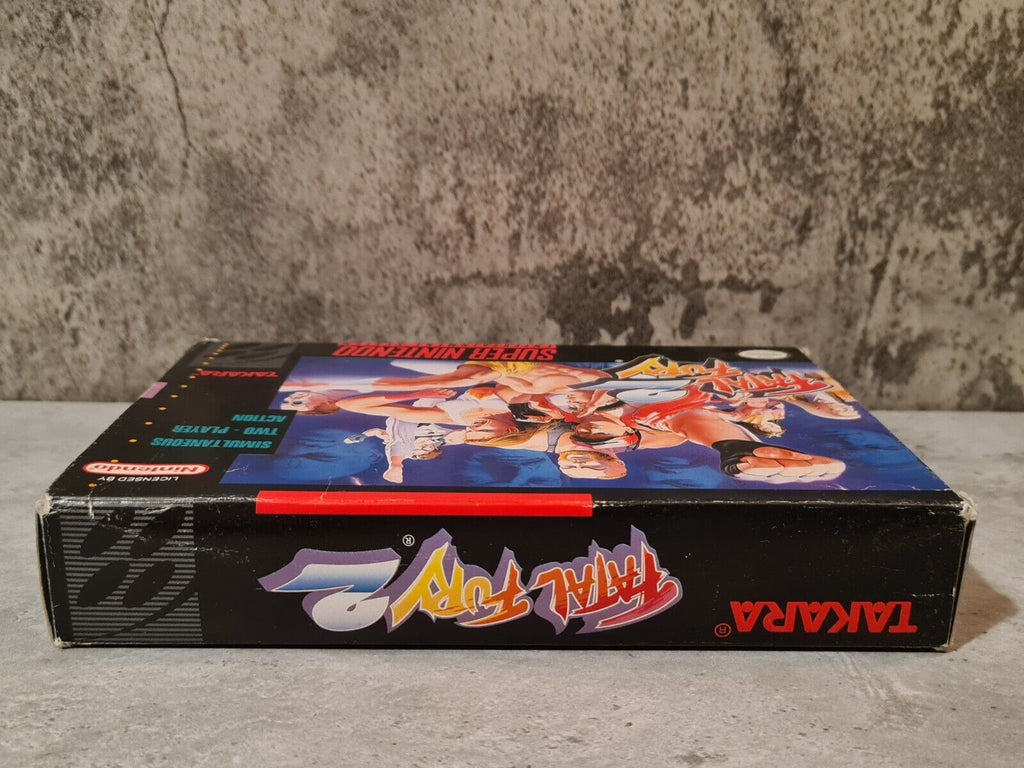 SNES Super Nintendo Fatal Fury 2 mit OVP und Anleitung NTSC USA - T-Retro-Games 