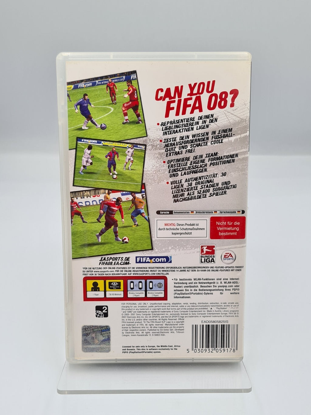 Sony PSP Spiel Fifa 08 mit OVP und Anleitung Deutsch