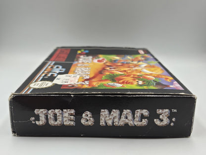 SNES Super Nintendo Spiel Joe & Mac 3 mit OVP und Anleitung EUR
