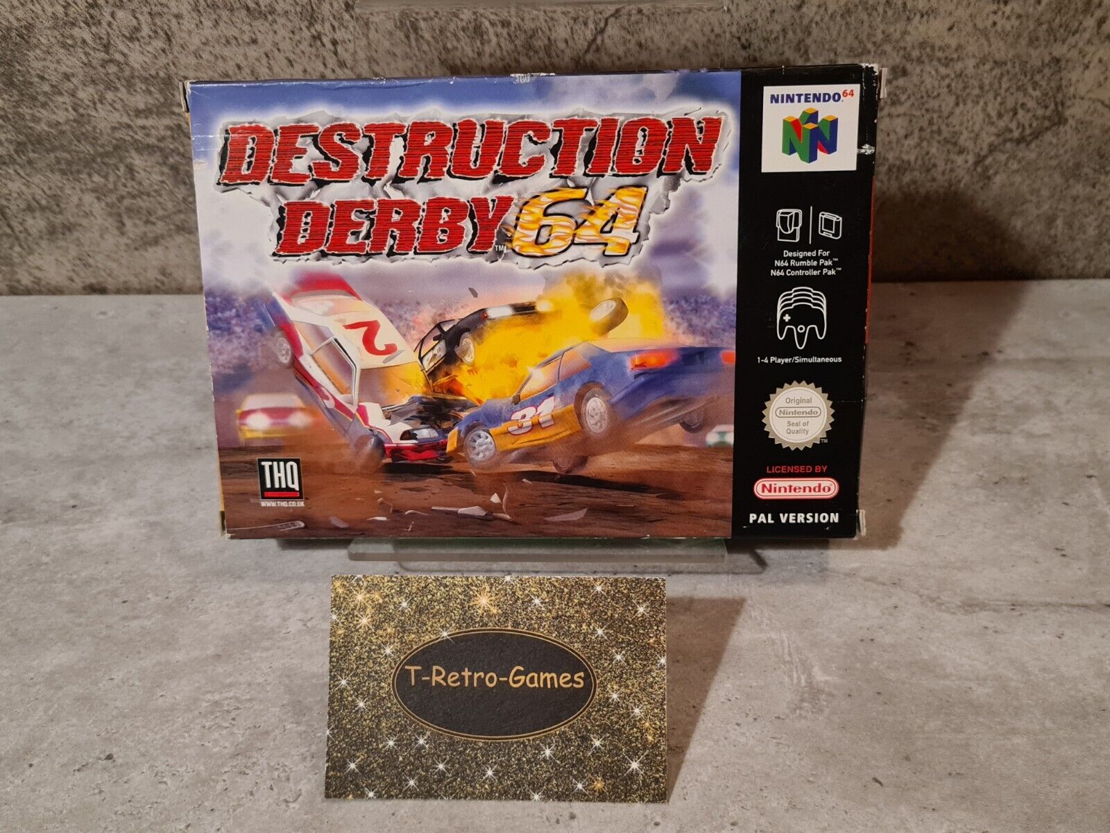 N64 Nintendo 64 Destruction Derby 64 mit OVP und Anleitung EUR - T-Retro-Games 