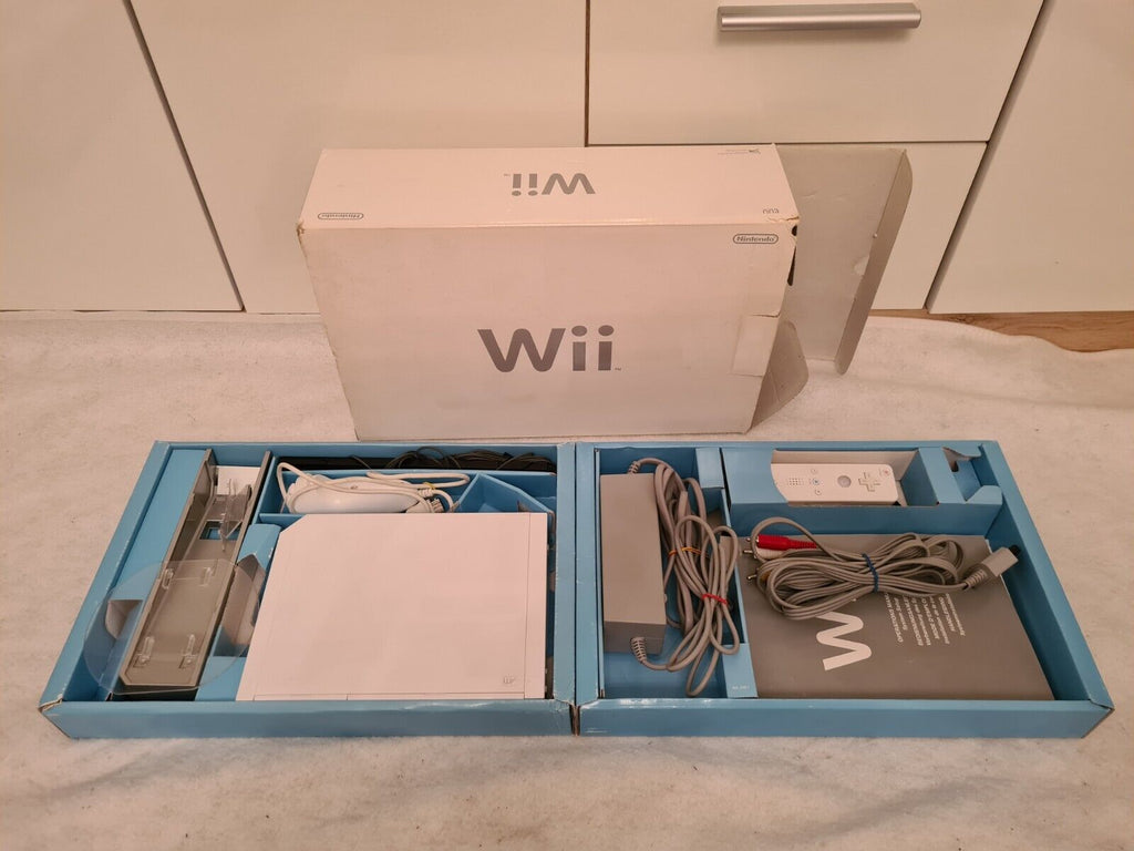 Nintendo Wii Konsole Weiß White OVP mit Wii Sports - T-Retro-Games 