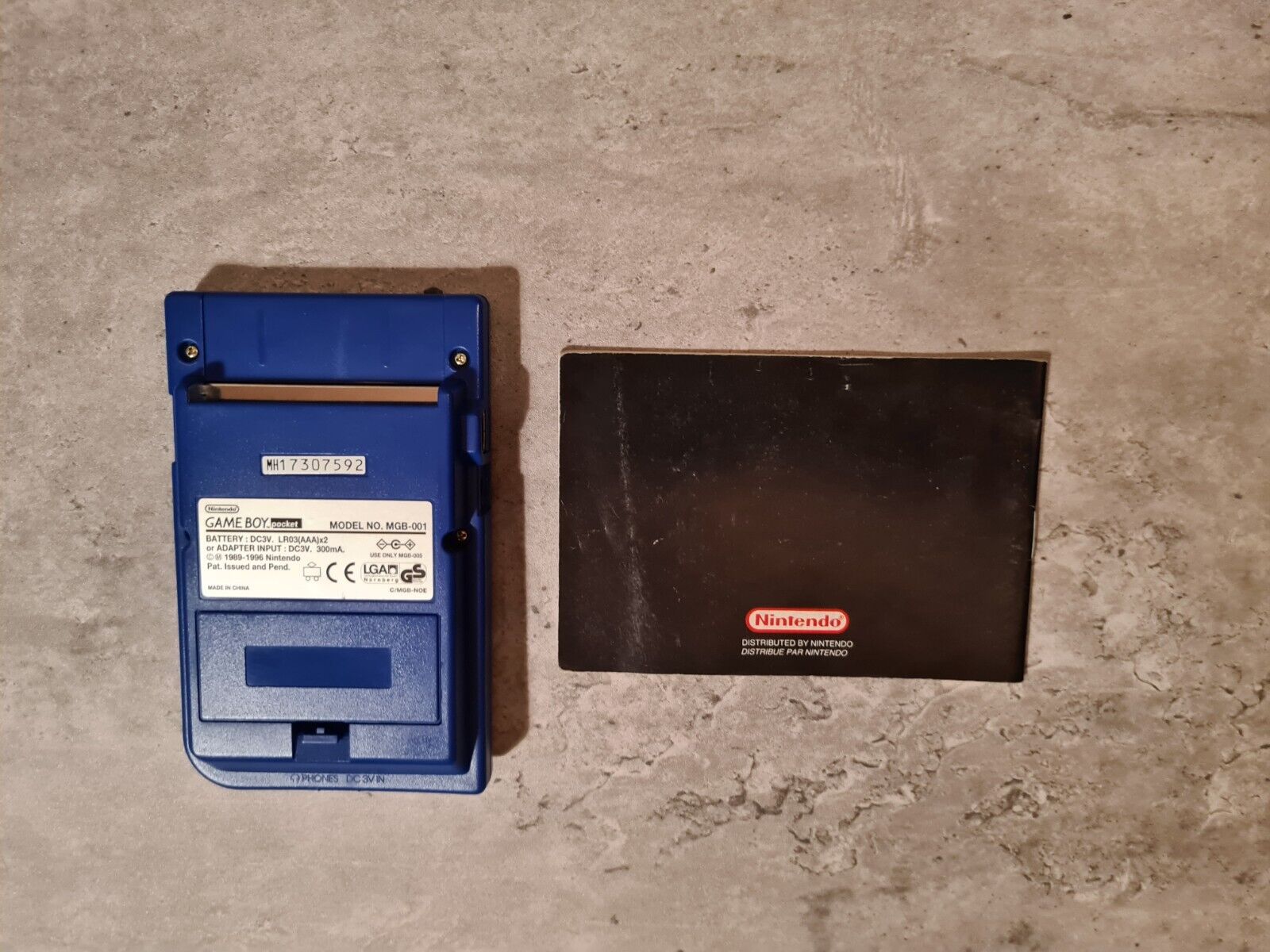 Game Boy Pocket OVP Console Konsole FAH Blau Blue - T-Retro-Games 