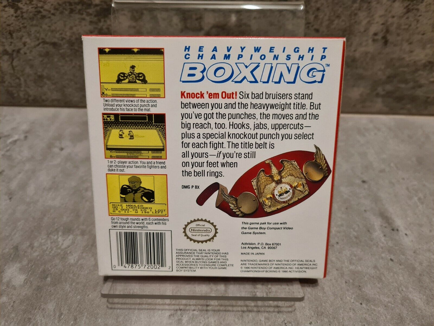 Nintendo Gameboy Heavyweight Championship Boxing mit OVP und Anleitung USA - T-Retro-Games 